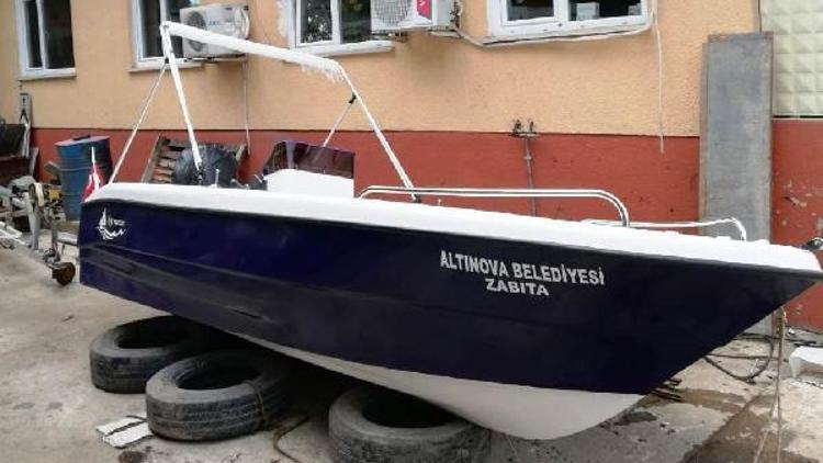 Altınova Belediyesi’nin teknesi oldu