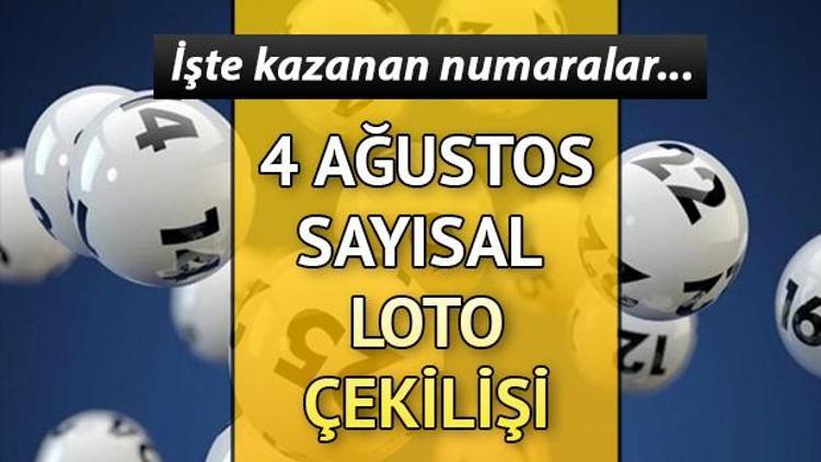 Sayısal Loto sonuçları 4 Ağustos akşamı açıklandı 13 milyon devroldu