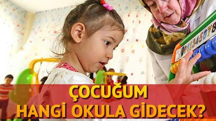 Çocuğum hangi okula gidecek İlkokul kayıt sorgulama ekranı