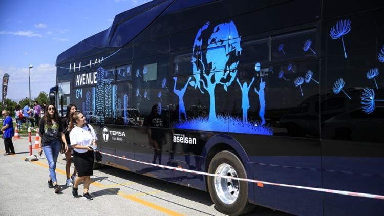Türkiyenin ilk elektrikli otobüsü Hacettepede