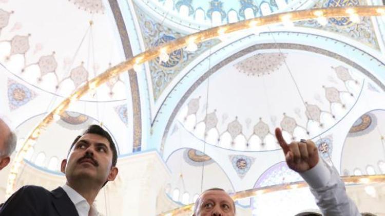 ek fotoğraflar 2// Cumhurbaşkanı Erdoğan, Çamlıca Camii inşaatında incelemelerde bulundu