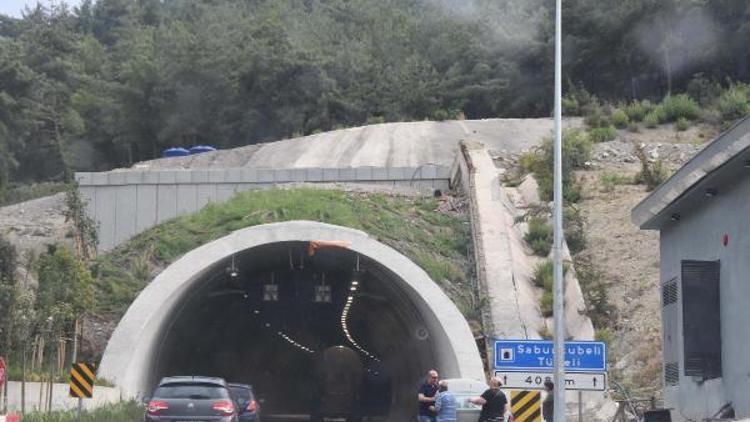 Sabuncubeli Tünelinin İzmirden Manisaya gidiş yönü kapatıldı
