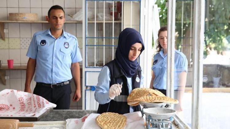 Haliliyede zabıtadan fırınlarda denetim