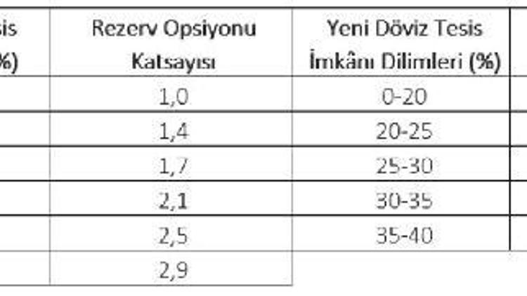 MB, rezerv opsiyon mekanizması döviz imkanı üst sınırını yüzde 40’a düşürdü