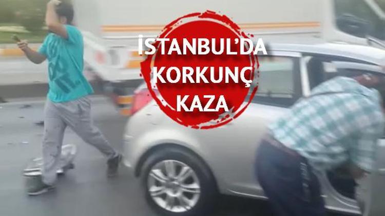 Otomobil işçilerin arasına daldı