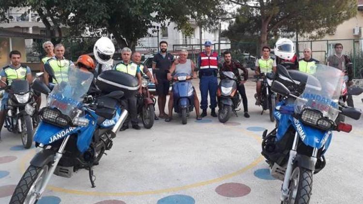 Jandarmadan motosiklet sürücülerine eğitim