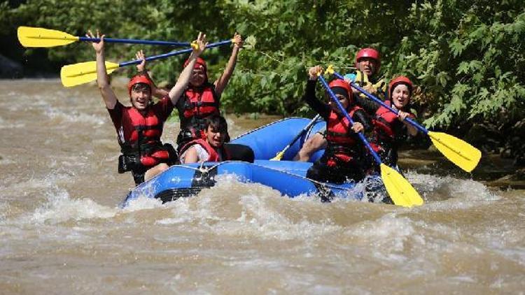 Kayseri’de, rafting heyecanı