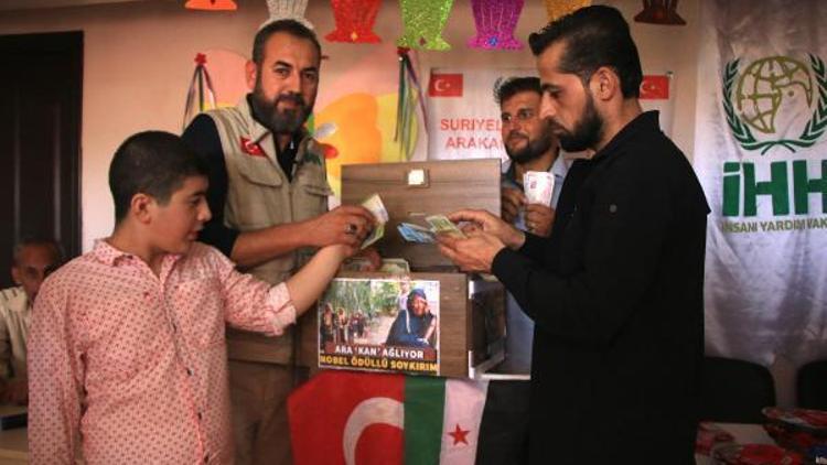 Suriyeli yetimler, harçlıklarını Arakan’a yardım olarak bağışladı