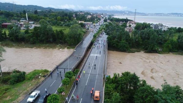 Orduda sel felaketi: Köprüler yıkıldı, çok sayıda kişi mahsur kaldı - Yeniden