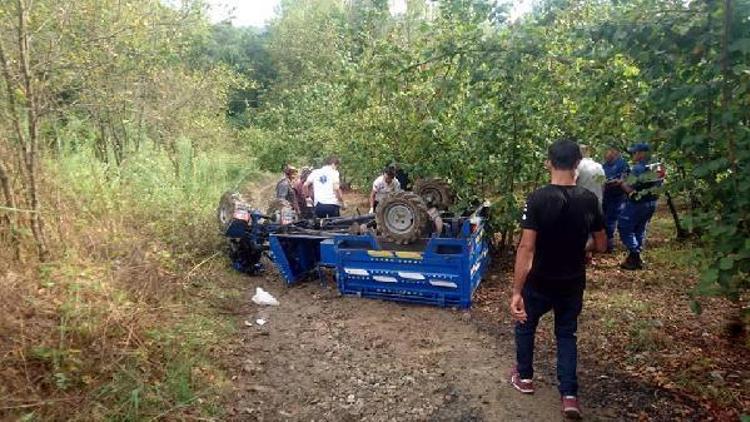Zonguldakta tarım aracı devrildi: 3 yaralı