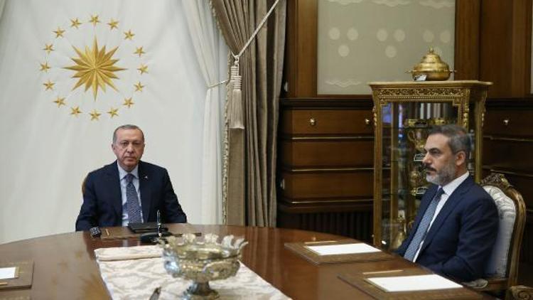 Cumhurbaşkanı Erdoğan, MİT Müsteşarı Fidanı kabul etti