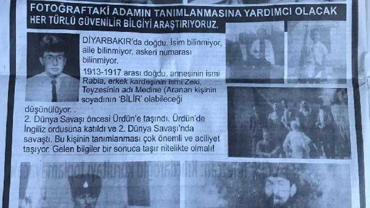 Ürdünlü torun, Diyarbakırlı dedesinin gerçek ismi ve yakınlarını gazete ilanı ile arıyor