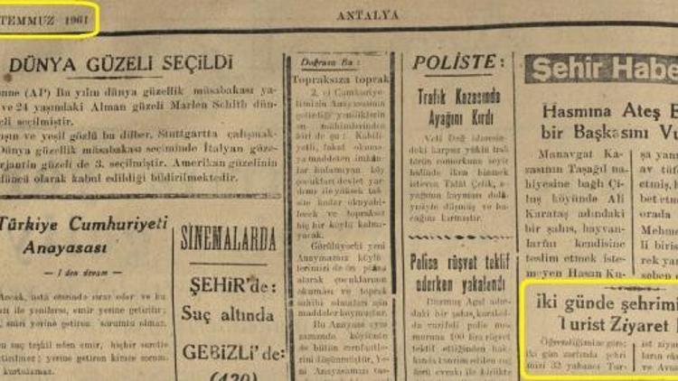 İki günde 32 turistten, 57 yılda milyon ziyaretçiye