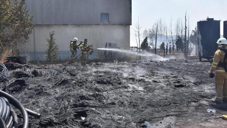 İzmirde plastik fabrikasında yangın (2)- Yeniden
