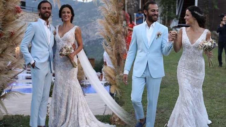 Erkan Kolçak Köstendil ve Cansu Tosun evlendi... İşte düğün fotoğrafları