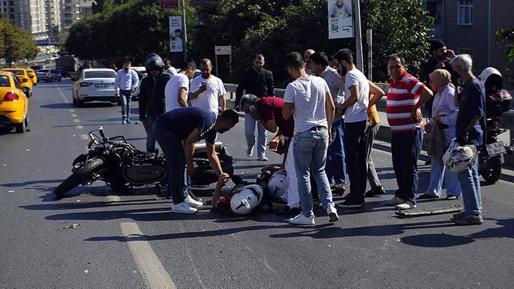 Şişli’de yunus polisleri kaza yaptı