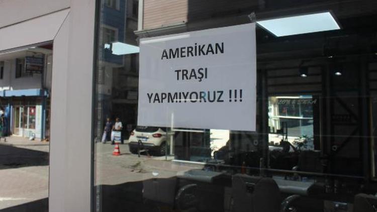 Berberler tepki için Amerikan tıraşı yapmayı bıraktı