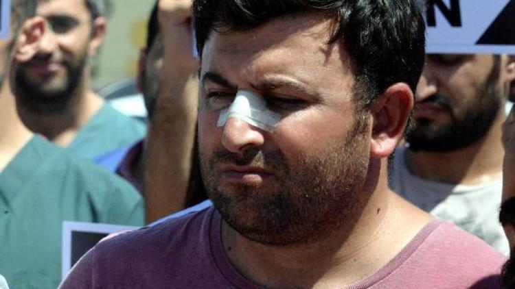Diyarbakırda doktorun hasta yakını tarafından dövülmesine tepki