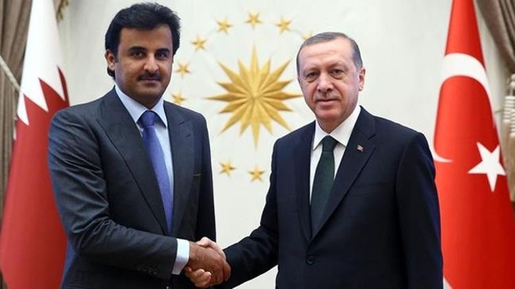 Cumhurbaşkanı Erdoğan, Katar Emiri ile görüştü