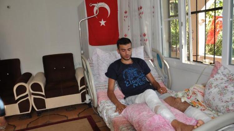Gazi asker: Bayrağım ve vatanım için bir damla kanım döküldüyse ne mutlu bana