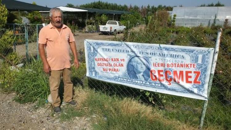 Balıkesirli çiçekçiden dolar tepkisi