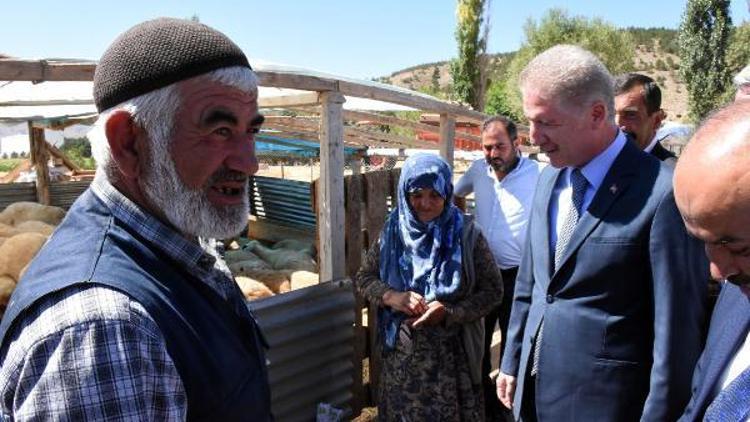 Vali Gül, kurban pazarını gezdi