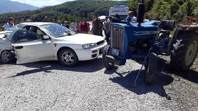 Kastamonuda trafik kazası: 1 ölü, 2 yaralı