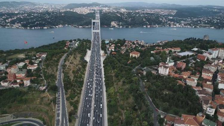 Fotoğraf EK//İstanbul trafiğinde son durum havadan fotğrafları