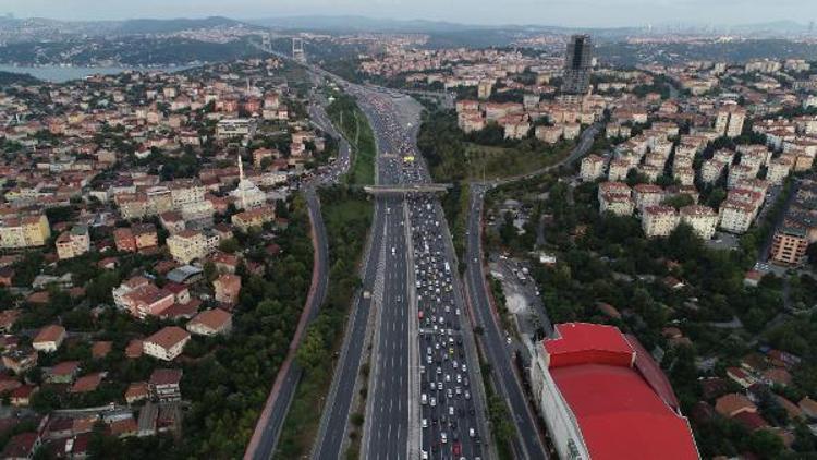 Fotoğraf Ek 2//İstanbul trafiğinde son durum havadan fotoğrafları