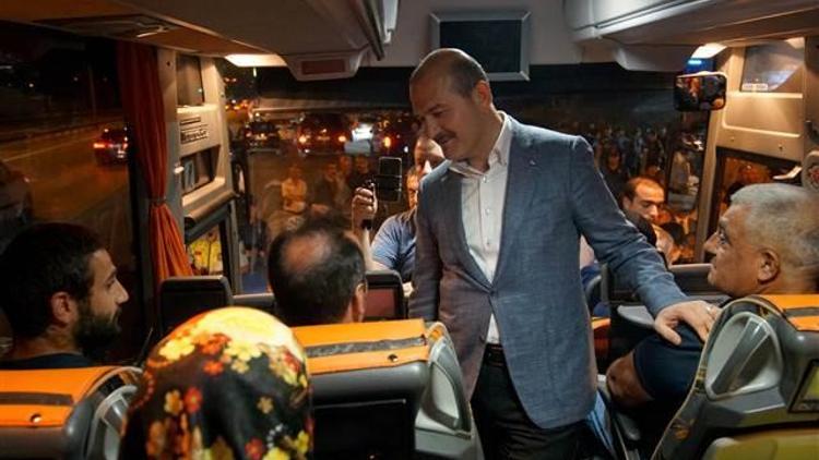 İçişleri Bakanı Soylu trafik denetimine katıldı