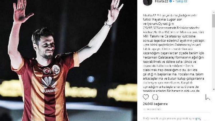 Hakan Balta, futbol kariyerine nokta koydu