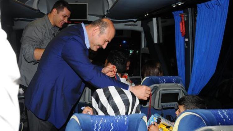 Bakan Soylu, Afyonkarahisarda trafik uygulamasına katıldı (2)