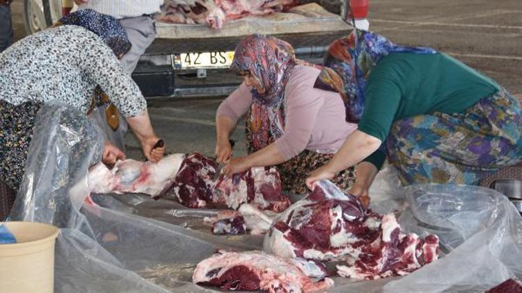 Kurban kesim alanında hijyen sorunu