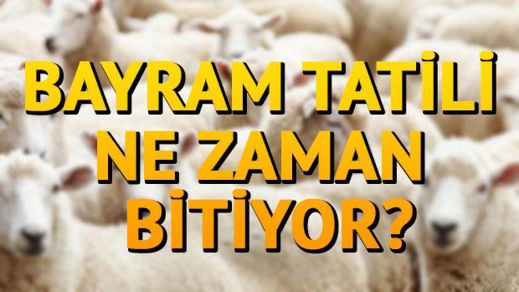 2018 Kurban Bayramı tatili ne zaman bitiyor