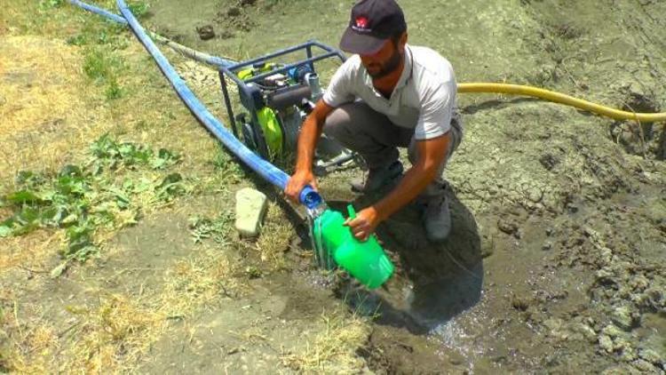 Bahçesini güneş panelinden elde ettiği enerji ile suluyor