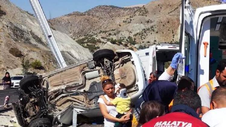 Malatyadaki kazada 1 yaşındaki Beril Nisa öldü, 3 yaralı