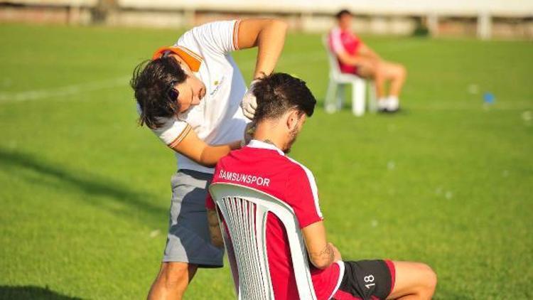 Samsunsporlu futbolcular laktat testinden geçti