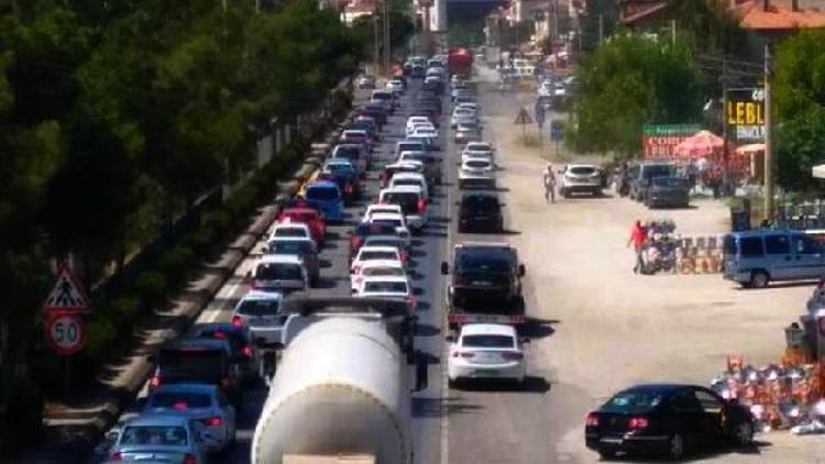 Çorumda tatilcilerin dönüş yoğunluğu