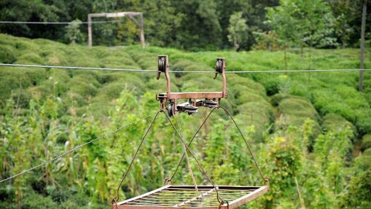 Rizede ilkel teleferik can aldı