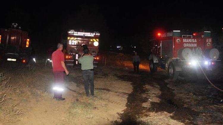 Turgutluda 6 noktada yangın; 1 hektar tarım alanı ve 2 hektar makilik kül oldu