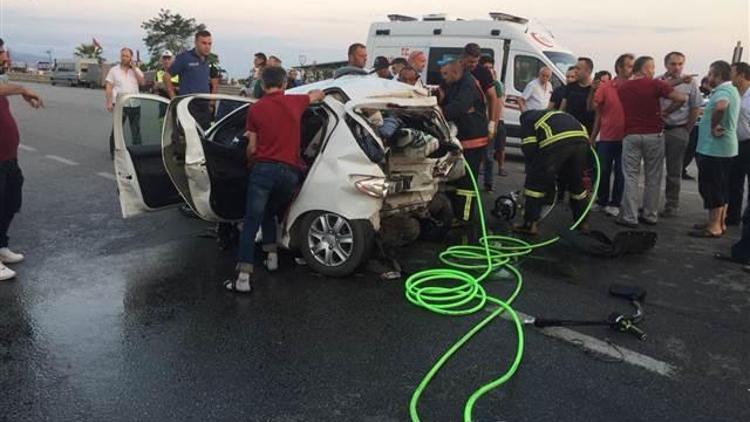 Karadeniz Sahil Yolunda feci kaza: 2 ölü, 6 yaralı