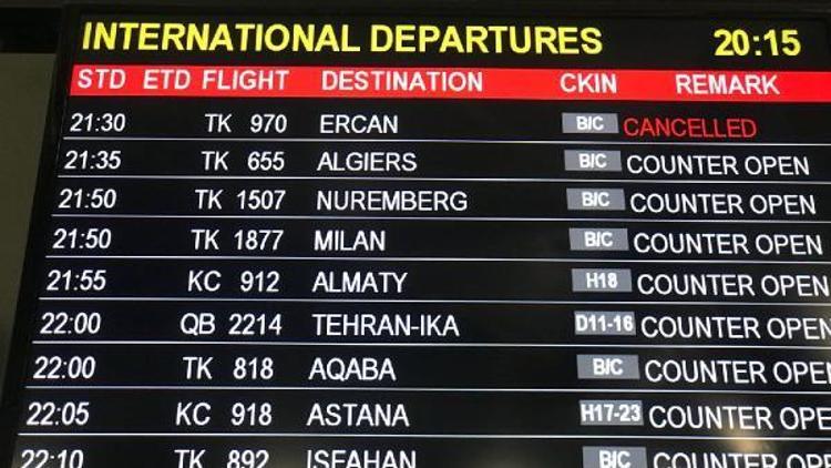 Ercan Havalimanındaki grev uçak seferlerini etkiledi