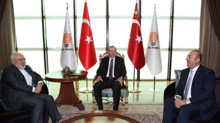 Cumhurbaşkanı Erdoğan, İran Dışişleri Bakanı Zarifi kabul etti