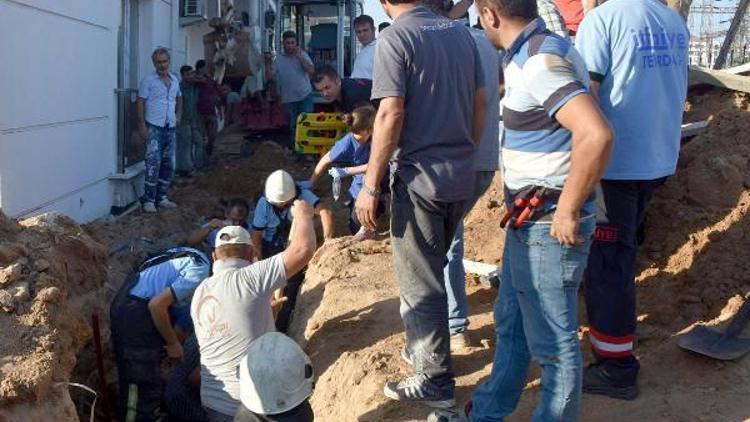 Doğalgaz hattı kazısında toprak kayması: 2 işçi ağır yaralı