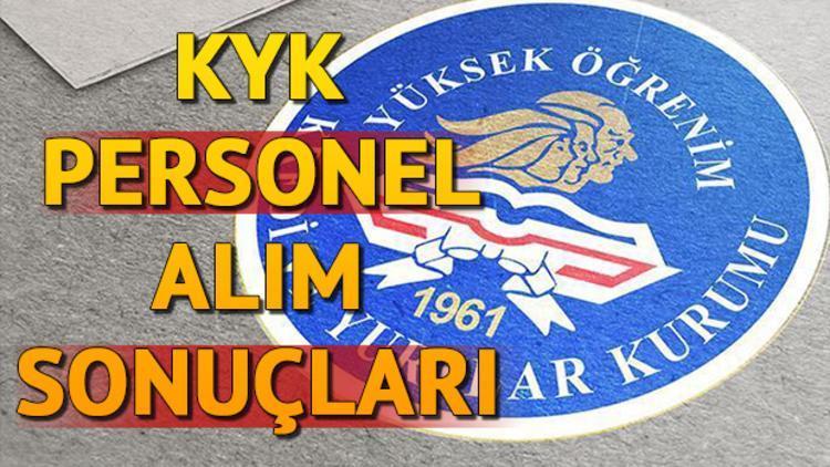 KYK personel alımı başvuru sonuçları ne zaman açıklanacak