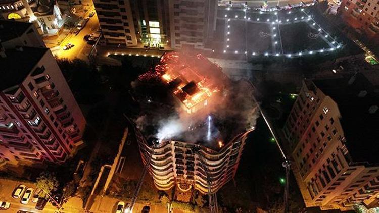 Ankarada korkutan yangın: Bina boşaltıldı