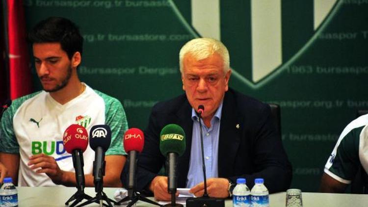 Bursaspor Başkanı Ali Aydan Grosicki ve Harun Tekin açıklaması