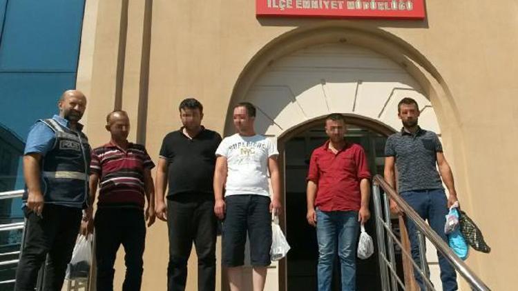 İş makinesiyle kaçak kazıya suçüstü