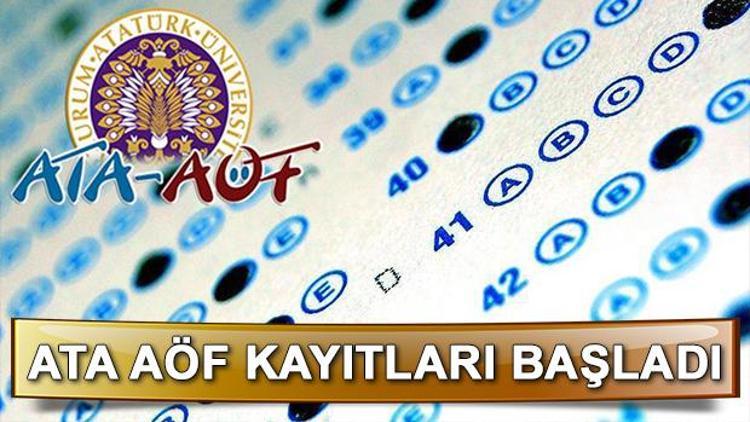 ATA AÖF kayıtları başladı | 2018 ATA AÖF kayıtları