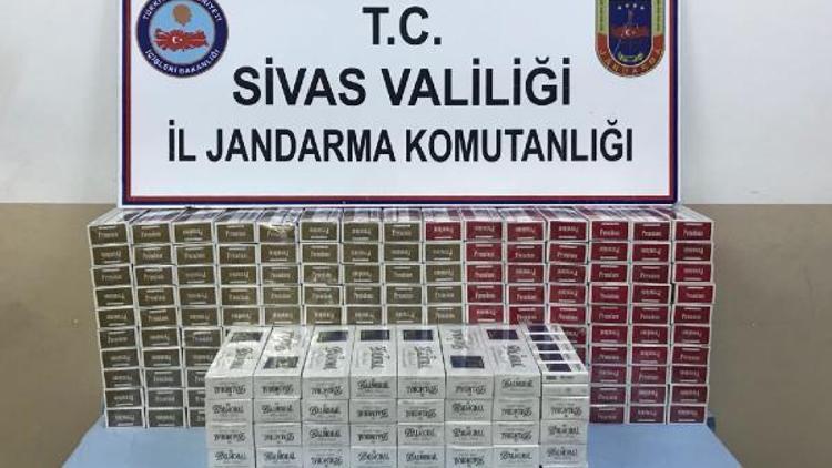 Sivasta 4 Bin 796 paket kaçak sigara yakalandı